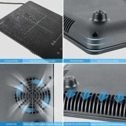 IsEasy Portable Induction Hob 2100W Single Cooking Zone Induction Cooker With 9 Power Levels Setting, 8-hours Timer, Sensor Touch Control, Safety Lock [Energy Class A+++] -Kitchen Appliances Shop 100028414 3