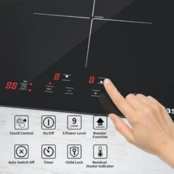 IsEasy Electric Induction Hob With Plug-in, Built-in & Portable Cooktop, 2 Zones 30cm 3000W 10 IsEasy Electric Induction Hob With Plug-in, Built-in & Portable Cooktop, 2 Zones 30cm 3000W -Kitchen Appliances Shop 100028467 4