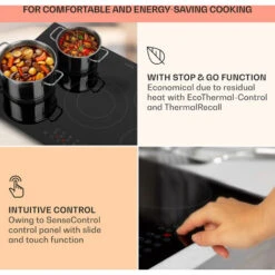 Klarstein Virtuosa 5 Built-in Hob 5 Zones 8200 W Glass Ceramic 10 Klarstein Virtuosa 5 Built-in Hob 5 Zones 8200 W Glass Ceramic -Kitchen Appliances Shop 101007178 4