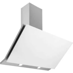 Designair ART28362 90cm Bianco Linear Angled Glass Cooker Hood