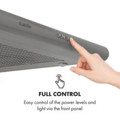 Klarstein Capannina Undercounter Hood 60cm 166m³ / H LED Stainless Steel Silver -Kitchen Appliances Shop 19162064 5