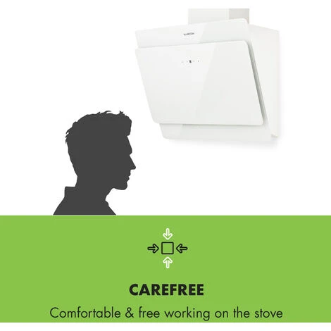 Klarstein Klarstein Aurica 60 Cooker Hood 60cm 600 M³/h LED Touch Glass White 6 Klarstein Klarstein Aurica 60 Cooker Hood 60cm 600 M³/h LED Touch Glass White - Image 4