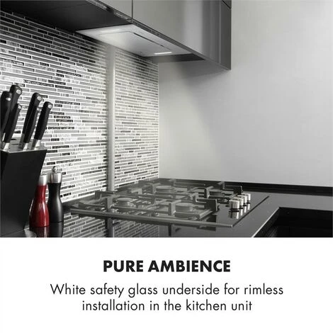 Klarstein Hektor Cooker Extractor Hood Built-in 52cm Exhaust: 530 M³ / H LED Touch Glass 4 Klarstein Hektor Cooker Extractor Hood Built-in 52cm Exhaust: 530 M³ / H LED Touch Glass - Image 2