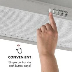 Klarstein Down Under Cooker Extractor Hood Built-in 60cm Exhaust Air: 590 M³ / H LED Stainless Steel -Kitchen Appliances Shop 22969799 5