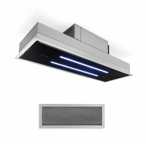 Klarstein High Line Ceiling Hood 77cm 410 M3 / H 75W 3 Steps Remote Control Black 2 Klarstein High Line Ceiling Hood 77cm 410 M3 / H 75W 3 Steps Remote Control Black