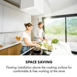 Klarstein Kronleuchter L Island Exhaust Hood 60cm Exhaust Air: 590m³ / H LED Touch White 11 Klarstein Kronleuchter L Island Exhaust Hood 60cm Exhaust Air: 590m³ / H LED Touch White -Kitchen Appliances Shop 22969886 5
