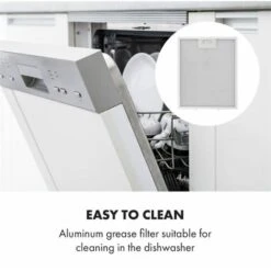 Klarstein Contempo Neo Substructure Cooker Extractor Hood 60cm 175m³ / H LED Stainless Steel Acrylic Black -Kitchen Appliances Shop 22970172 5