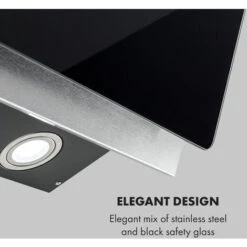 Klarstein Alessia Cooker Extractor Hood Head Free Hood 350 M³ / H Push Control Black -Kitchen Appliances Shop 22970374 3