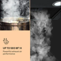Klarstein Paolo Cooker Hood Built-in 72 Cm EEC: A 593 M³/h LED Touch -Kitchen Appliances Shop 22970442 4