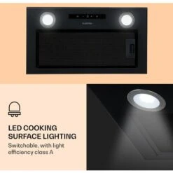 Klarstein Paolo Cooker Hood Built-in 52 Cm EEC: A 593 M³/h LED Touch -Kitchen Appliances Shop 22970446 3