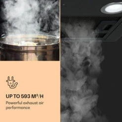 Klarstein Paolo Cooker Hood Built-in 52 Cm EEC: A 593 M³/h LED Touch -Kitchen Appliances Shop 22970446 4