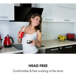 Klarstein Laurel 90 Cooker Extractor Hood 90cm Exhaust Air: 350 M³ / H LED Touch Black -Kitchen Appliances Shop 22970458 5