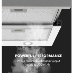 Klarstein Mariana 90 Flat Screen Hood 500 M³ / H Exhaust Air LED White 9 Klarstein Mariana 90 Flat Screen Hood 500 M³ / H Exhaust Air LED White -Kitchen Appliances Shop 22970535 3