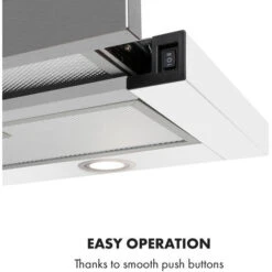 Klarstein Mariana 90 Flat Screen Hood 500 M³ / H Exhaust Air LED White 10 Klarstein Mariana 90 Flat Screen Hood 500 M³ / H Exhaust Air LED White -Kitchen Appliances Shop 22970535 4