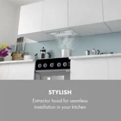 Klarstein Simplica Extractor Hood Recessed 52cm Exhaust Air: 400 M³ / H LED Stainless Steel 9 Klarstein Simplica Extractor Hood Recessed 52cm Exhaust Air: 400 M³ / H LED Stainless Steel -Kitchen Appliances Shop 22970639 3