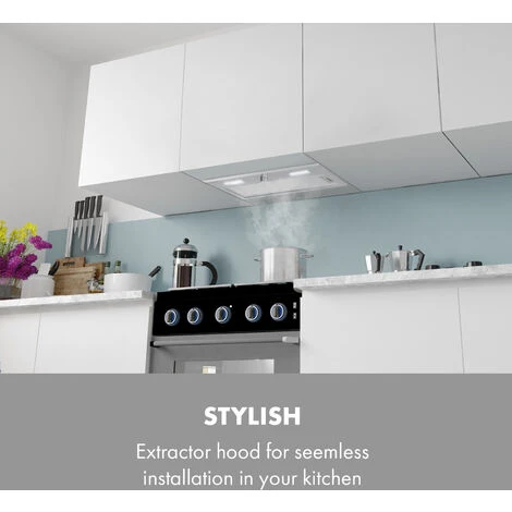 Klarstein Simplica Extractor Hood Recessed 70cm Exhaust Air: 400 M³ / H LED Stainless Steel 4 Klarstein Simplica Extractor Hood Recessed 70cm Exhaust Air: 400 M³ / H LED Stainless Steel - Image 2