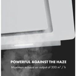 Klarstein Sofia 60 Extractor Hood 300 M³ / H Touch Control Glass Front White -Kitchen Appliances Shop 22970647 3