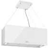 Klarstein Kronleuchter XL Kitchen Island Extractor Hood 90cm Recirculation 590m³/h LED Touchscreen White -Kitchen Appliances Shop 22970682 1