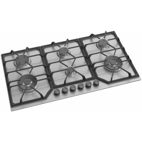 ViandPro - 90cm 6 Burner Stainless Steel Gas Hob With 2 Wok Burners 3 ViandPro - 90cm 6 Burner Stainless Steel Gas Hob With 2 Wok Burners