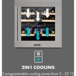 Klarstein Vinsider 36 Wine Fridge 2 Cooling Zones 5-22°C 85l Stainless Steel 9 Klarstein Vinsider 36 Wine Fridge 2 Cooling Zones 5-22°C 85l Stainless Steel -Kitchen Appliances Shop 33502999 3
