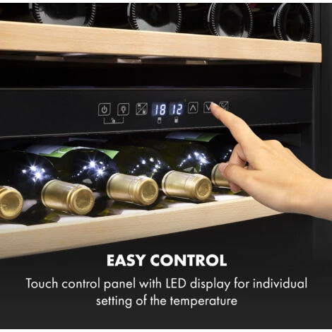 Klarstein Vinsider 36 Wine Fridge 2 Cooling Zones 5-22°C 85l Stainless Steel 7 Klarstein Vinsider 36 Wine Fridge 2 Cooling Zones 5-22°C 85l Stainless Steel - Image 5