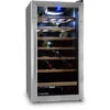 Klarstein Vinamour 26 Uno Wine Refrigerator 26 Bottles 88 Litres Stainless Steel LED -Kitchen Appliances Shop 33503294 1