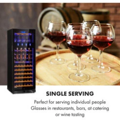 Klarstein First Class 84 Wine Cooler 4 Dispensers 84 Bottles 5-22 ° C Black -Kitchen Appliances Shop 33503305 3