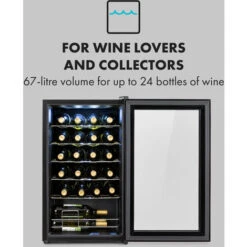 Klarstein Shiraz 24 Uno Wine Refrigerator 63 Litres 24 Bottles Touch Control Panel 5-18°C -Kitchen Appliances Shop 33503501 3
