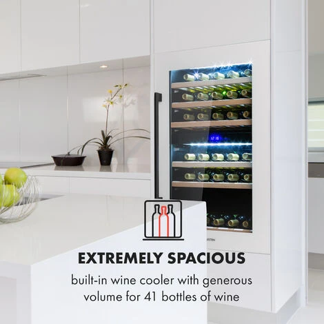 Klarstein Vinsider 41D Built-In Duo Quartz Edition Built-in Wine Fridge 4 Klarstein Vinsider 41D Built-In Duo Quartz Edition Built-in Wine Fridge - Image 2