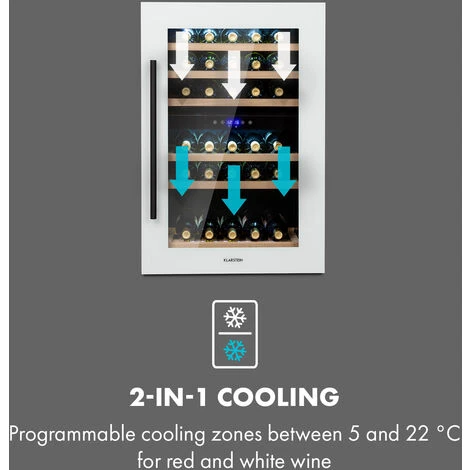Klarstein Vinsider 41D Built-In Duo Quartz Edition Built-in Wine Fridge 5 Klarstein Vinsider 41D Built-In Duo Quartz Edition Built-in Wine Fridge - Image 3