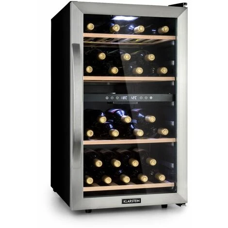 Klarstein Vinamour 45 Duo Wine Refrigerator 2 Zones 118 Ltr / 45 Fl 5-18 °C 3 Klarstein Vinamour 45 Duo Wine Refrigerator 2 Zones 118 Ltr / 45 Fl 5-18 °C
