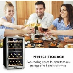Klarstein Vinamour 45 Duo Wine Refrigerator 2 Zones 118 Ltr / 45 Fl 5-18 °C 10 Klarstein Vinamour 45 Duo Wine Refrigerator 2 Zones 118 Ltr / 45 Fl 5-18 °C -Kitchen Appliances Shop 33765732 4