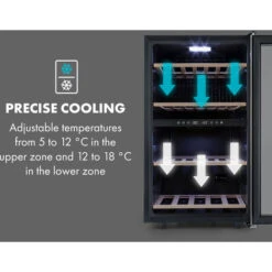 Klarstein Vinamour 45 Duo Wine Refrigerator 2 Zones 118 Ltr / 45 Fl 5-18 °C 11 Klarstein Vinamour 45 Duo Wine Refrigerator 2 Zones 118 Ltr / 45 Fl 5-18 °C -Kitchen Appliances Shop 33765732 5