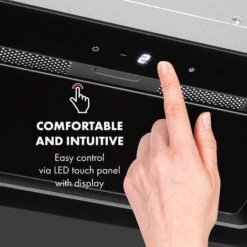 Klarstein Hektor Eco Fan Module 52 Cm 566 M³ / H Touch Glass Black -Kitchen Appliances Shop 35415170 4