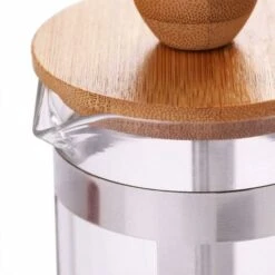 Coffee Filters 350Ml Glass Coffee Pot Coffee Pot Heat Resistant Elegant Filtration French Press Coffee Machine French Press Wooden Lid Filter -Kitchen Appliances Shop 35539818 4