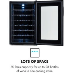 Klarstein Barolo 28 Uno, Wine Cooler, 70 Litres, 11-18 ° C, SingleZone -Kitchen Appliances Shop 35647096 3