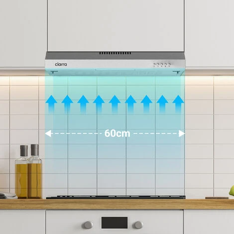 CIARRA 903SS60 60cm Viso Cooker Hood 3 Speeds Stainless Steel Extractor Fan 4 CIARRA 903SS60 60cm Viso Cooker Hood 3 Speeds Stainless Steel Extractor Fan - Image 2