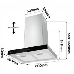 CIARRA 4 Speeds Class A++ 650m3/h Touch Control Chimney Cooker Hood 60cm -CBCS6102 -Kitchen Appliances Shop 36409475 5