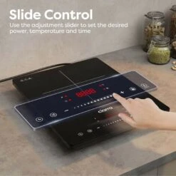 CIARRA Single Induction Hob 2000W, Touch Control Black Polished Crystal Glass Panel Safety Lock-CBTIH1 9 CIARRA Single Induction Hob 2000W, Touch Control Black Polished Crystal Glass Panel Safety Lock-CBTIH1 -Kitchen Appliances Shop 36409477 3