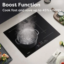 CIARRA Built-in 4 Zones Induction Hob, Integrated Electric Cooktop With 2 Flex Zones 7200W-CD4BFFBIH -Kitchen Appliances Shop 36409487 3