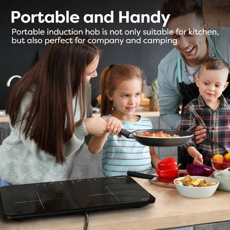 CIARRA 2800W Induction Hob 9 Power Levels 10 Temperature Levels Safety Lock-CUTIH2 6 CIARRA 2800W Induction Hob 9 Power Levels 10 Temperature Levels Safety Lock-CUTIH2 - Image 4