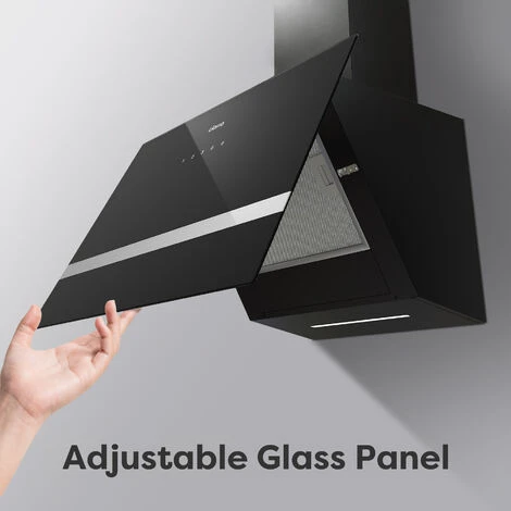 CIARRA 60cm Glass Angled Cooker Hood Class A++ 650m3/h 4 Speeds Touch Control-CD6736HB 5 CIARRA 60cm Glass Angled Cooker Hood Class A++ 650m3/h 4 Speeds Touch Control-CD6736HB - Image 3