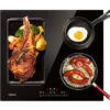 CIARRA Built-in 4 Zones Induction Hob, Integrated Electric Cooktop With 1 Flex Zone 7200W-CD4BFBIH