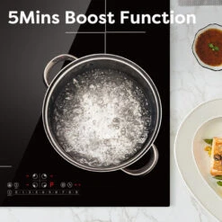 CIARRA Built-in 4 Zones Induction Hob, Integrated Electric Cooktop With 1 Flex Zone 7200W-CD4BFBIH -Kitchen Appliances Shop 36409494 4