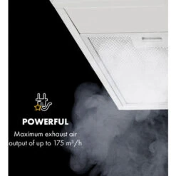 Klarstein Contempo 90, Extractor Hood, 175m³ / H, LED, Stainless Steel, Acrylic, Black -Kitchen Appliances Shop 36688355 4