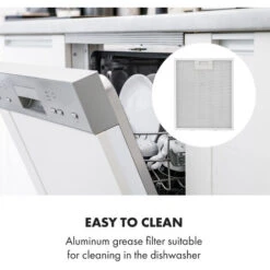 Klarstein Contempo 90, Extractor Hood, 175m³ / H, LED, Stainless Steel, Acrylic, Black -Kitchen Appliances Shop 36688355 5