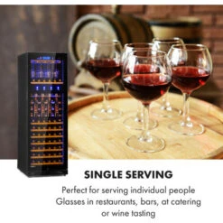 Klarstein First Class 129 Wine Cooler Dispenser 129 Bottles 5-22 ° C Black -Kitchen Appliances Shop 36812339 3