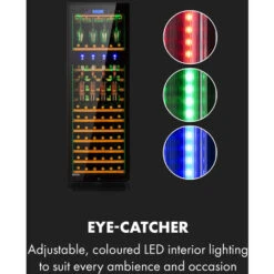 Klarstein First Class 129 Wine Cooler Dispenser 129 Bottles 5-22 ° C Black -Kitchen Appliances Shop 36812339 4