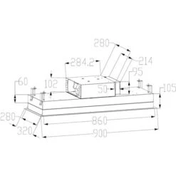 ViandPro - Aria Flush Fit Ceiling Hood 90 X 30 Black - Black Glass / Stainless Steel -Kitchen Appliances Shop 36957936 3