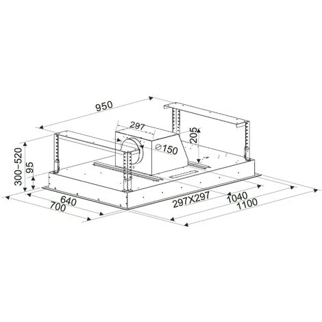 Innocenti ART10227 110cm Inox Cielo Cooker Hood 4 Innocenti ART10227 110cm Inox Cielo Cooker Hood - Image 2